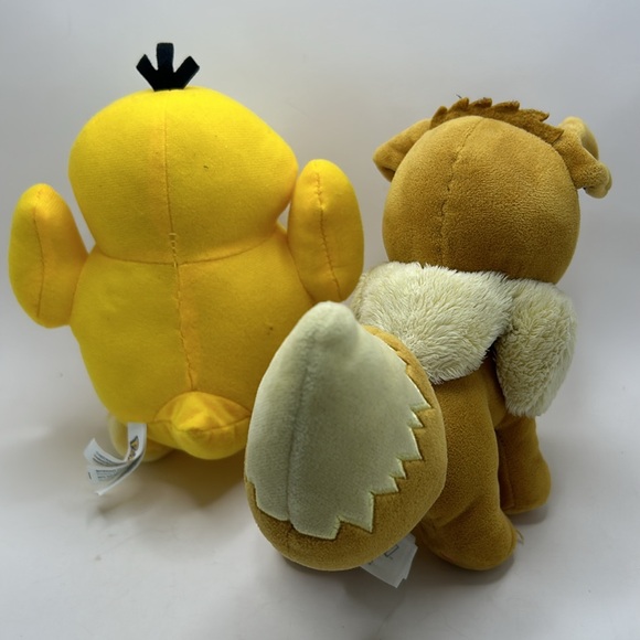 Pokemon plushies psyduck and eevee 7” - Picture 2 of 3